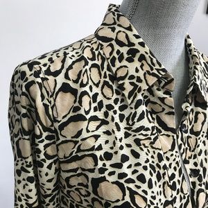 NWT - BCBGMaxAzria Leopard Print Silk Dress, M
